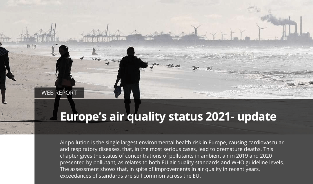 Actualització de l’estat de la qualitat de l’aire d’Europa 2021